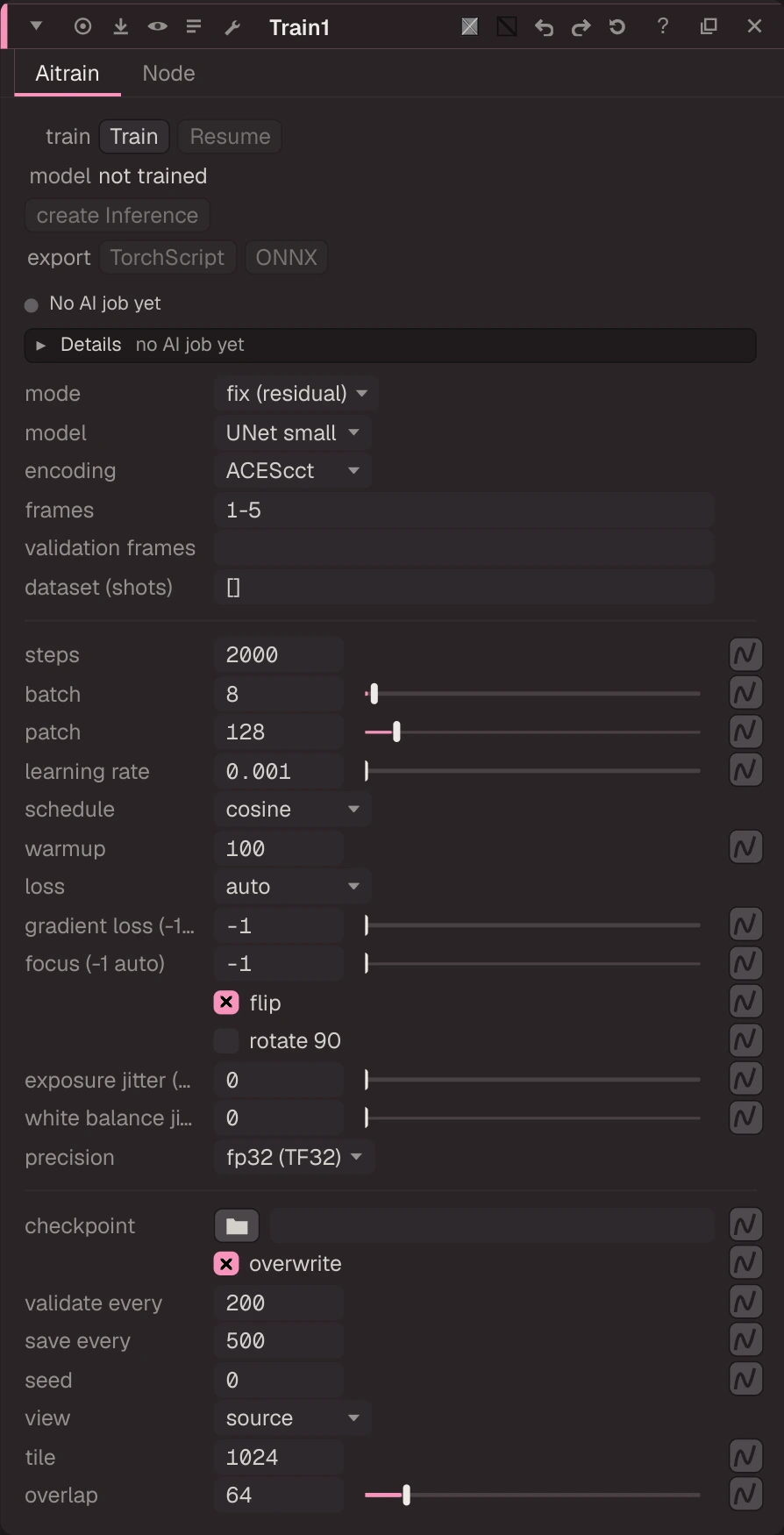 Train properties