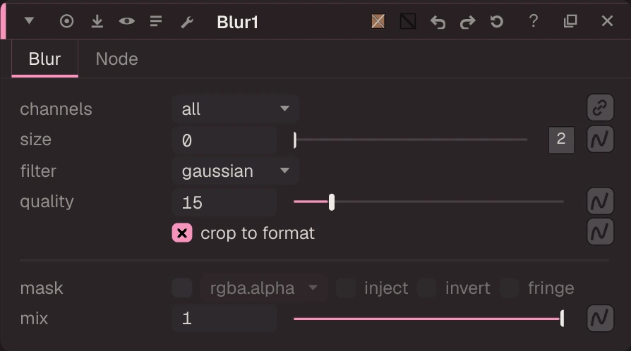 Blur properties