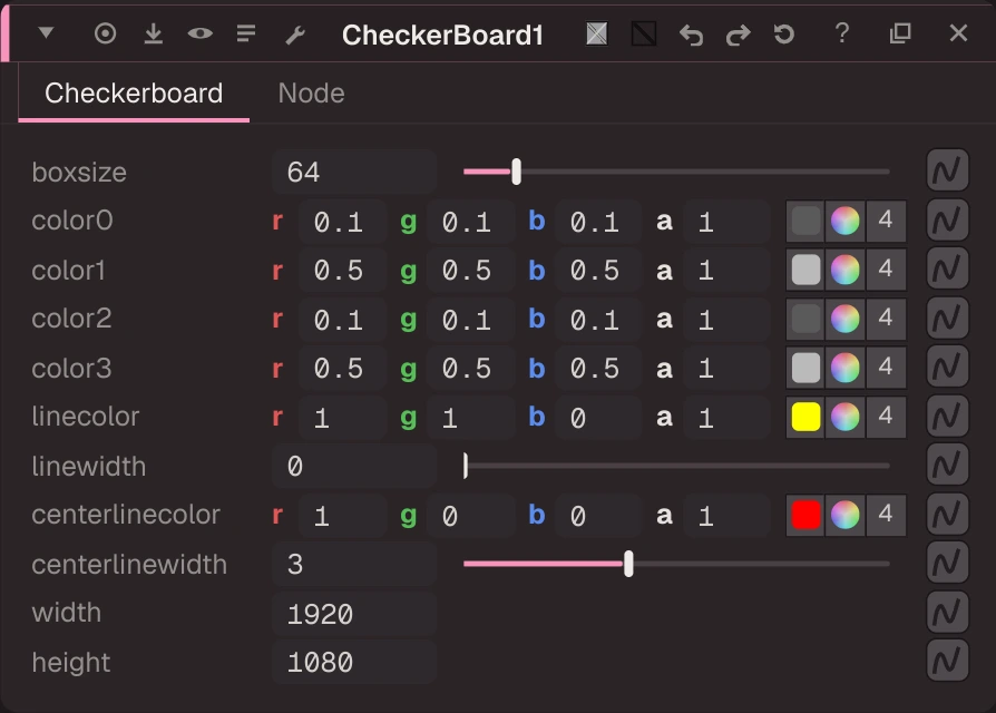 CheckerBoard2 properties