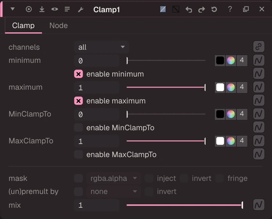 Clamp properties