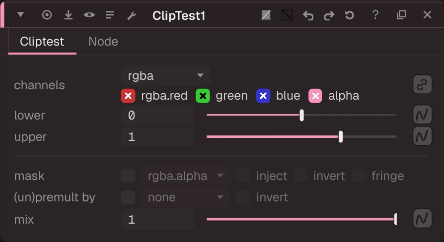 ClipTest properties