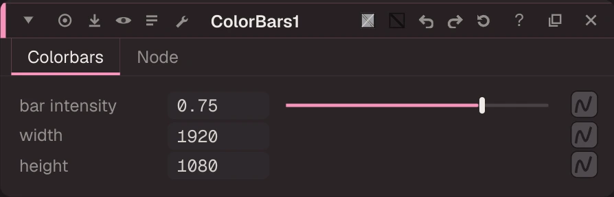 ColorBars properties
