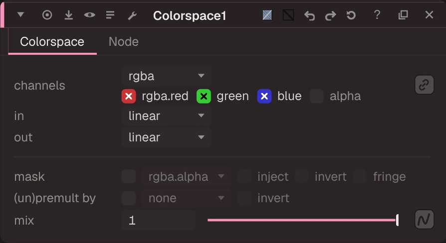 Colorspace properties