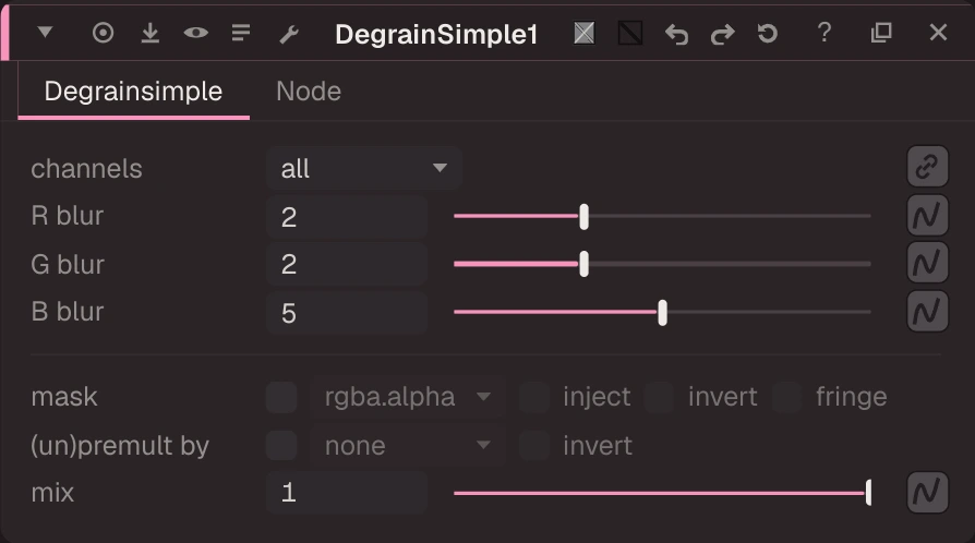 DegrainSimple properties