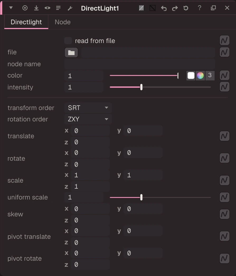 DirectLight properties