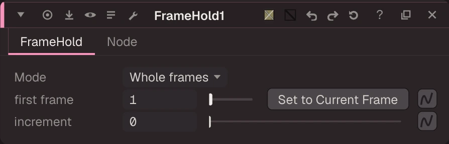 FrameHold properties