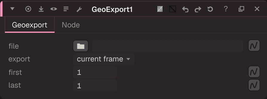 GeoExport properties