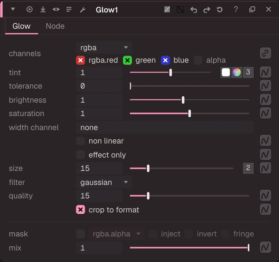 Glow2 properties