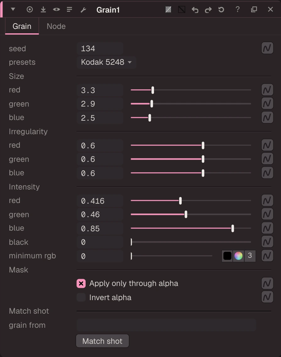 Grain properties