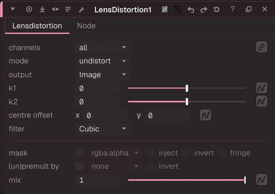 LensDistortion properties