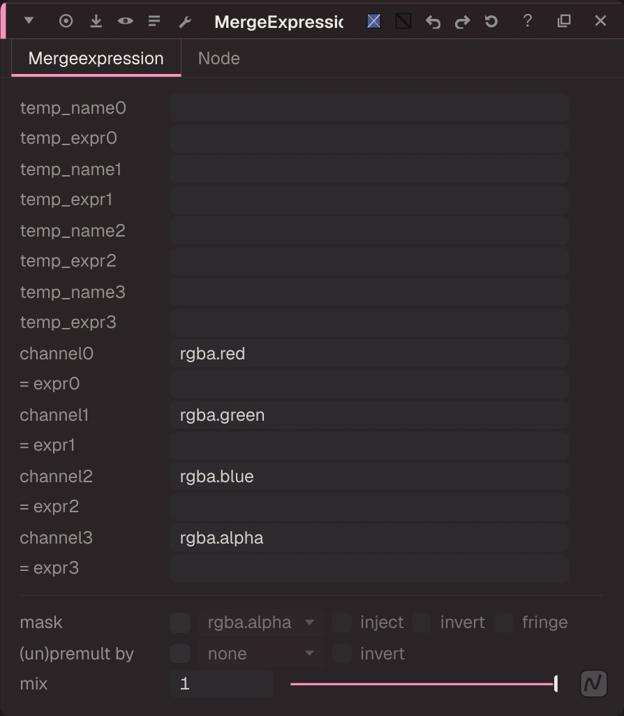 MergeExpression properties
