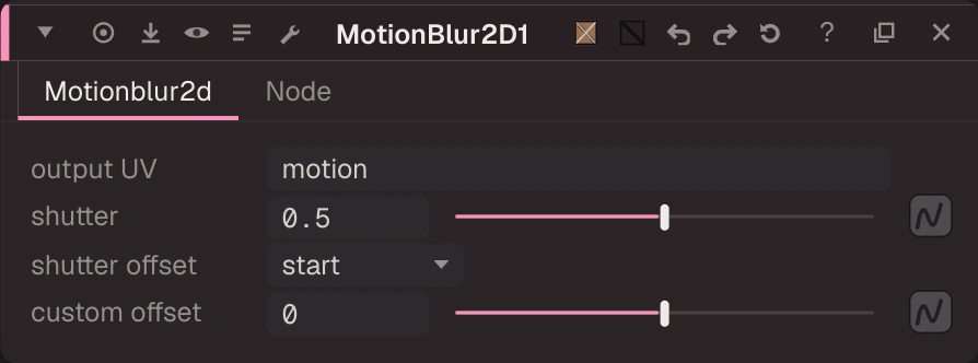 MotionBlur2D properties