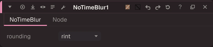 NoTimeBlur properties