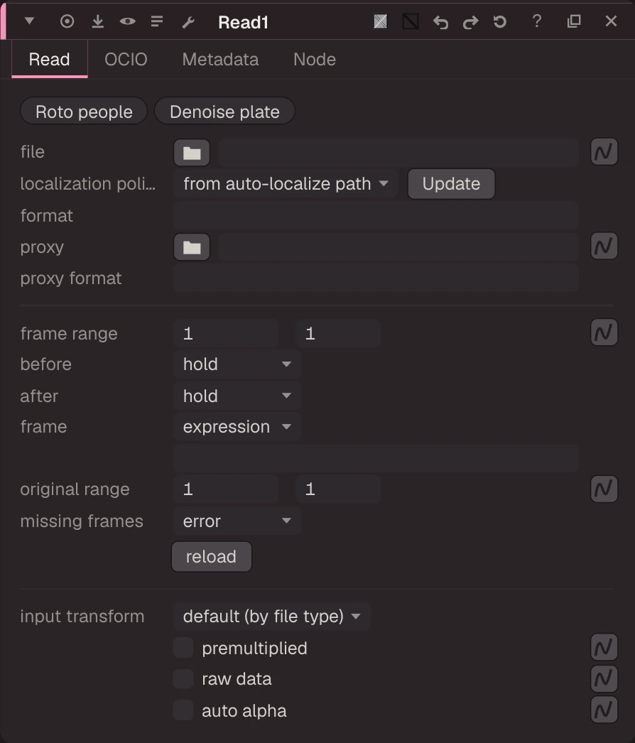 Read properties