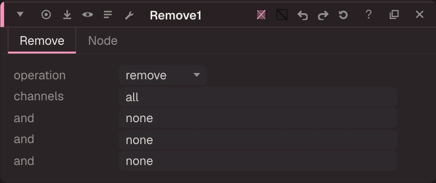 Remove properties