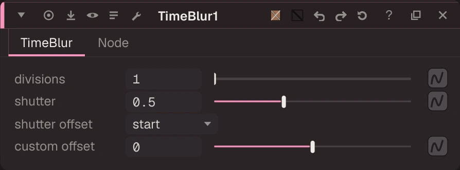 TimeBlur properties