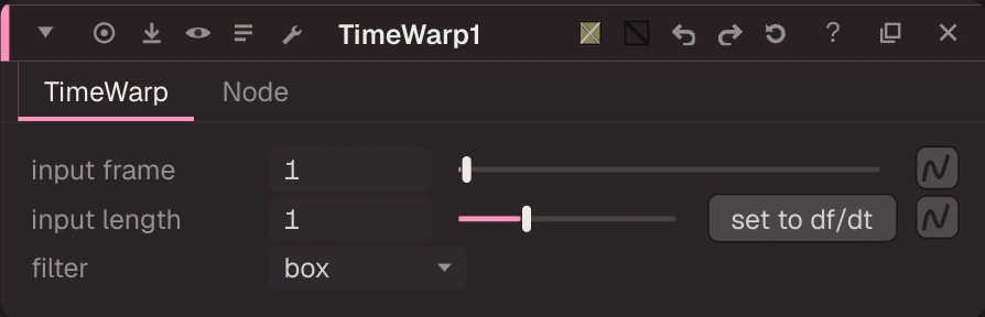 TimeWarp properties