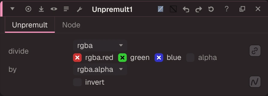 Unpremult properties